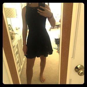 Black lace dress